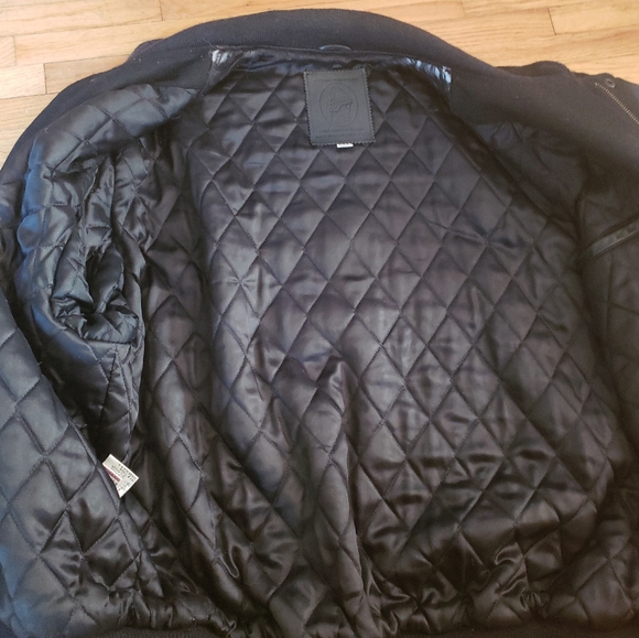 Vintage Coverse All Star Wool Bomber Jacket XL - Picture 7 of 11